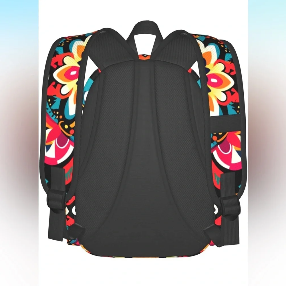Floral Backpack, School Book bag, Laptop Backpack Padded Straps NEW